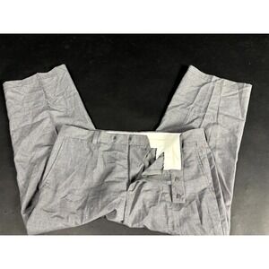 Kenneth Cole Reaction Dress Pants Men's 36x30 Gray Check Polyester Straight Leg